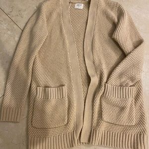 Light Peach Knit Cardigan Fall